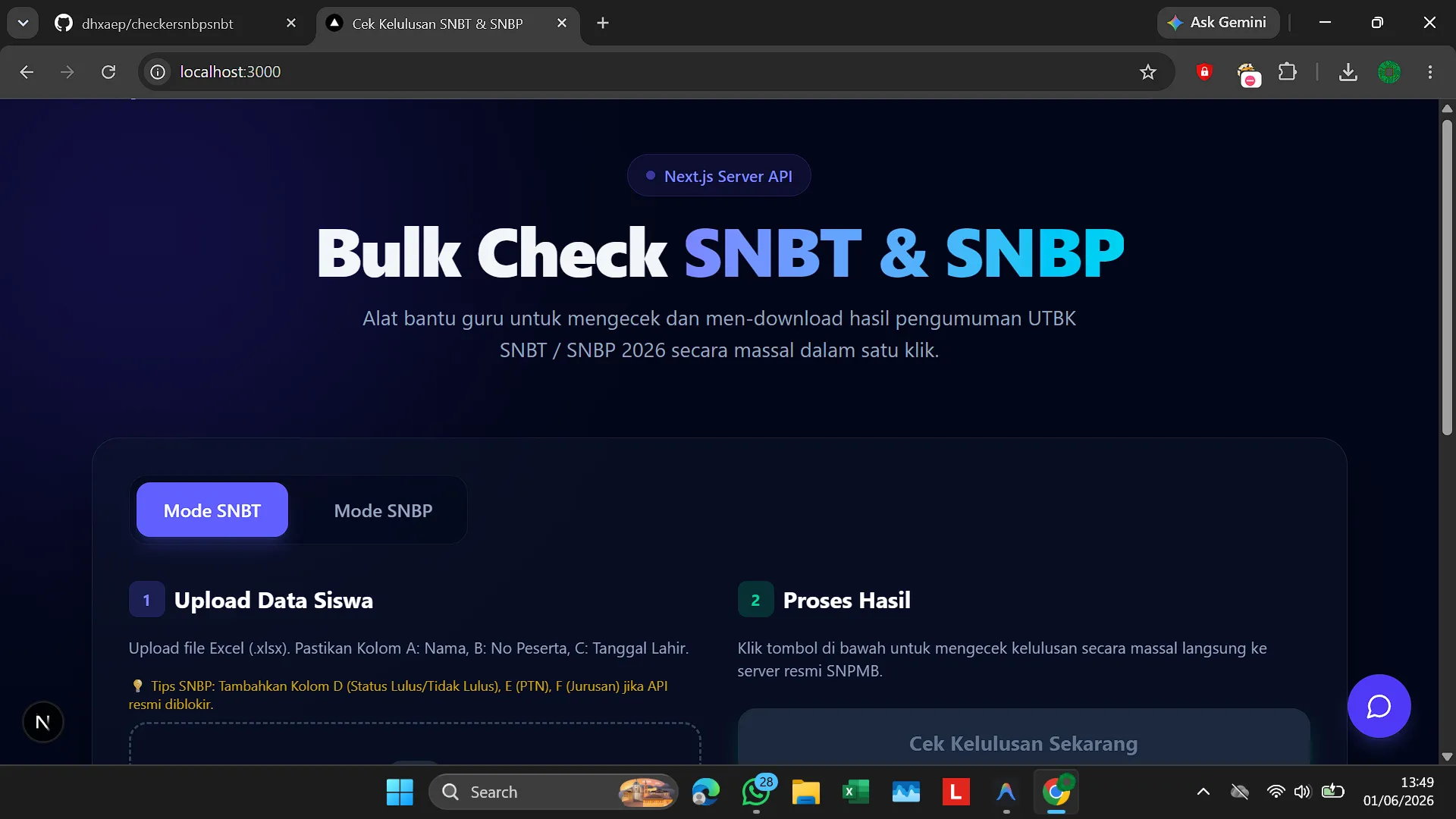 Bulk Checker SNBT